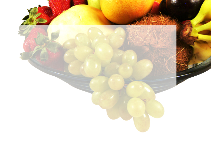 Obstkorb Seitenansicht